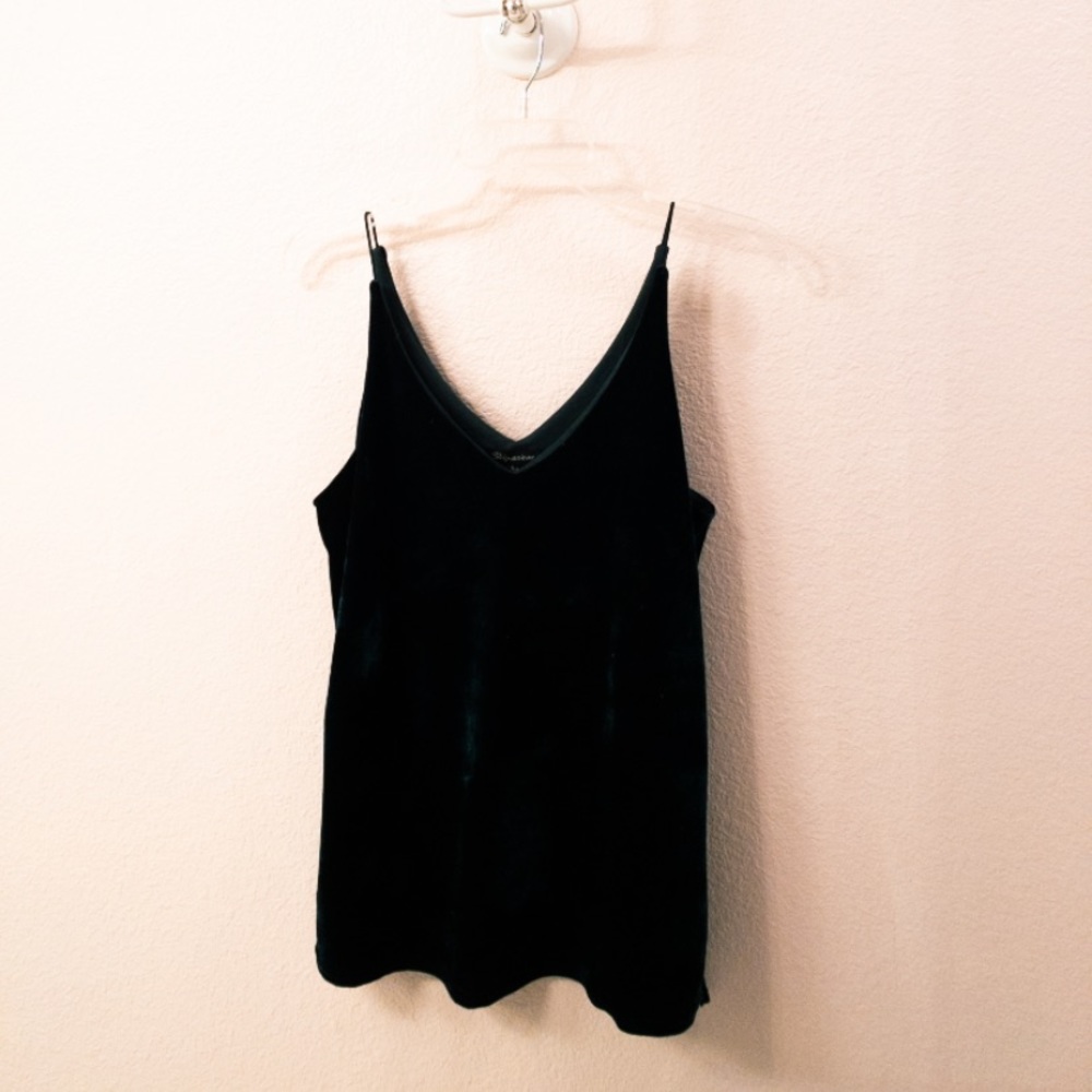 Deep Green Francesca’s Velvet Top